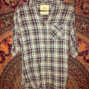 Women’s Hollister Plaid Button Up - Size Small
